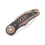 60XT Folding Knife Pocket Knife, High Hardness 14C28N Precision Steel Blade Unique G10 Handle With Carbon Fiber Inlay Ideal for Outdoor Forest Fishing Camping Hiking Backpacking Decent Gift Father Men