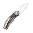 60XT Folding Knife Pocket Knife, High Hardness 14C28N Precision Steel Blade Unique G10 Handle With Carbon Fiber Inlay Ideal for Outdoor Forest Fishing Camping Hiking Backpacking Decent Gift Father Men