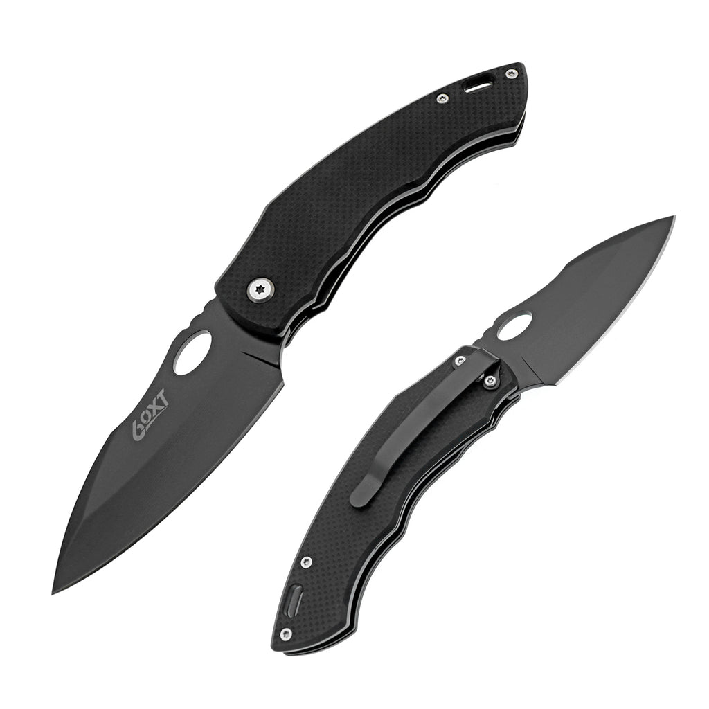 60XT XT1319G Pocket Knife, Foldabe Knvies, G10 Handle, Compact Everyday Carry Backpacking Hiking Hunting Camping Survival Tactical Hand Tool Self Defence