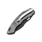 60XT XT1319 Folding Pocket Knife, Survival Knife Liner Lock with Clip, Tactical Knives, Black Blade Ideal For Outdoor Camping Fishing Hunting