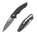 60XT XT1305 Folding Pocket Knife, Small EDC Aluminum Handle LIner Lock With Pocket Clip For Men Women Sharp Camping Survival Hiking Knives