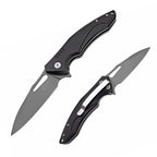60XT XT1305 Folding Pocket Knife, Small EDC Aluminum Handle LIner Lock With Pocket Clip For Men Women Sharp Camping Survival Hiking Knives