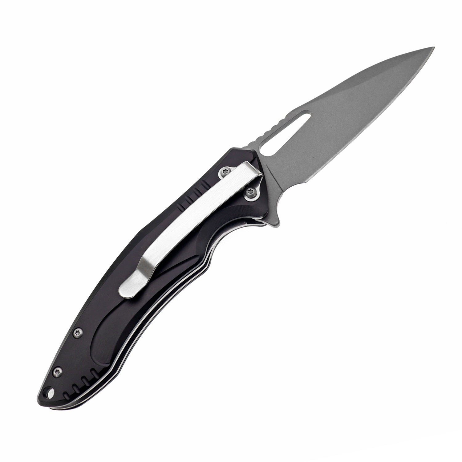 60XT XT1305 Folding Pocket Knife, Small EDC Aluminum Handle LIner Lock With Pocket Clip For Men Women Sharp Camping Survival Hiking Knives