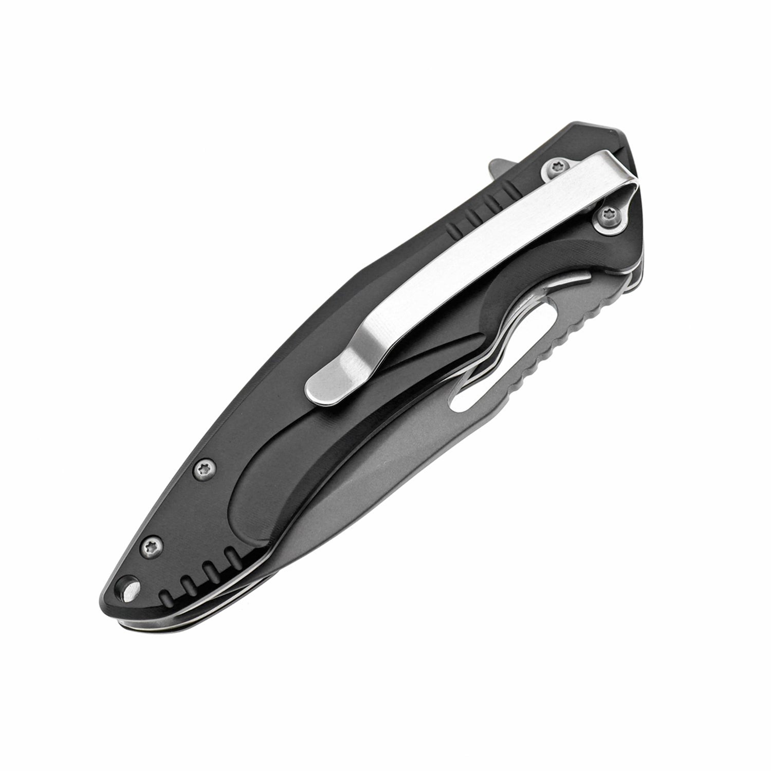 60XT XT1305 Folding Pocket Knife, Small EDC Aluminum Handle LIner Lock With Pocket Clip For Men Women Sharp Camping Survival Hiking Knives