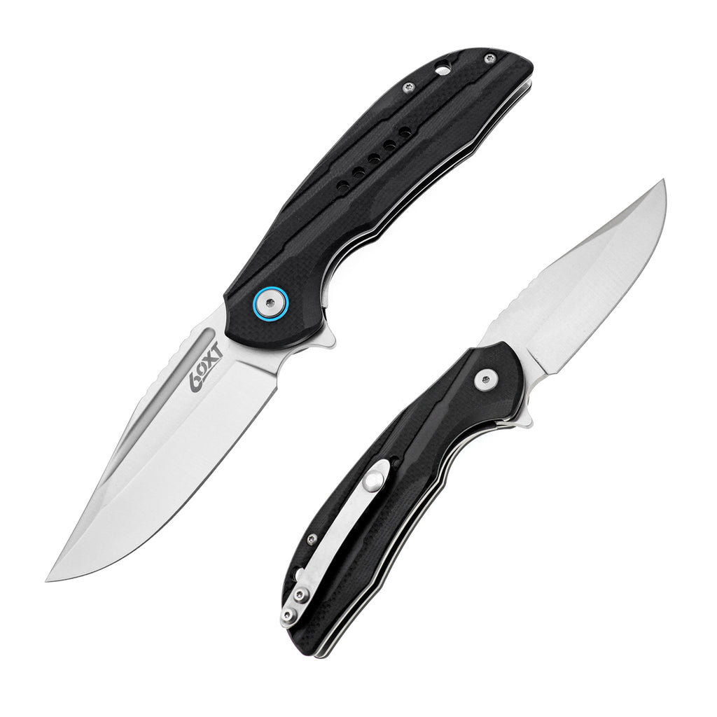 60XT XT132G Pocket Knife, Folding Knives, G10 Handle, Precision Inner Ball Bearing, Fast Deployment Open-Assisted For Outdoor Activity Camping Fishing Hiking