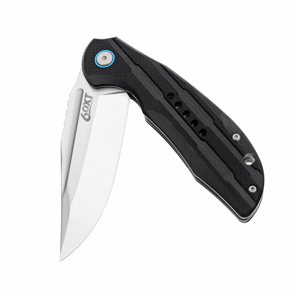 60XT XT132G Pocket Knife, Folding Knives, G10 Handle, Precision Inner Ball Bearing, Fast Deployment Open-Assisted For Outdoor Activity Camping Fishing Hiking