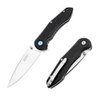 60XT XT1328G Precision Folding Pocket Knife for Men, Compact G10 Handle 5Cr15Mov Blade Ideal for Outdoor Camping Hiking Fishing Backpacking Gift Choice