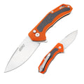 60XT Pocket Knife Folding Knives 3.15 inch 14C28N Steel, Compact High Hardness Blade Ball Bearing Durable G10 Handle with Carbon Fiber Inlay Belt Clip Outdoor Camping Backpacking Hiking Gift for Men