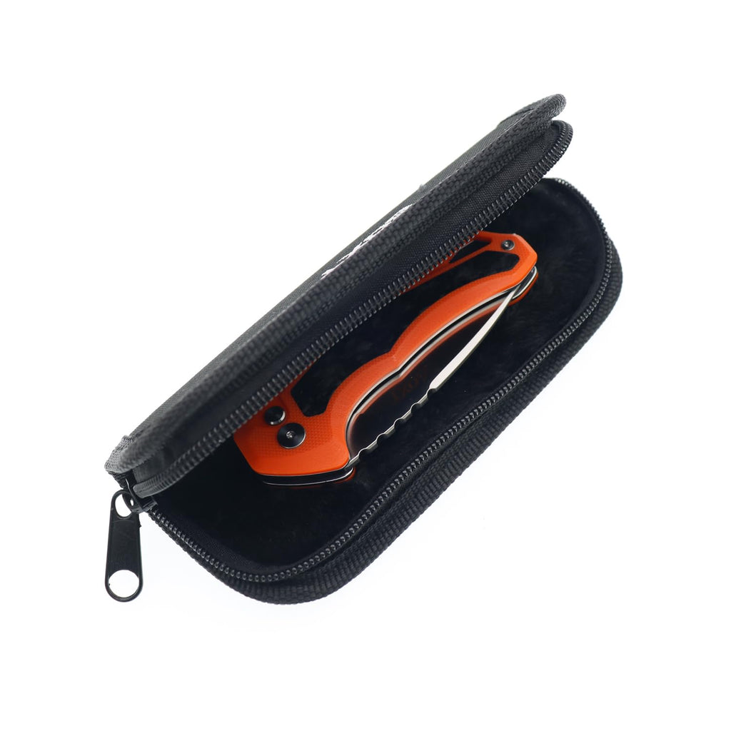 60XT Pocket Knife Folding Knives 3.15 inch 14C28N Steel, Compact High Hardness Blade Ball Bearing Durable G10 Handle with Carbon Fiber Inlay Belt Clip Outdoor Camping Backpacking Hiking Gift for Men