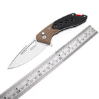 60XT Folding Pocket Knife, High Hardness 14C28N Steel Blade With Clip for Men Unique & Compact Design G10 Handle Ideal For Outdoor Camping Hiking Fishing Decent Gift