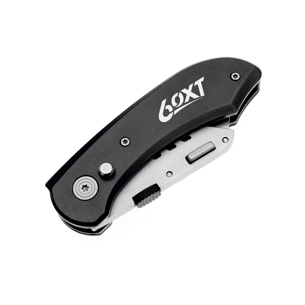 60XT Utility Knife Folding Safety Lock & Quick Change with 10 Extra SK5 Replacement Blade Lightweight Aluminum Handle & Pocket Clip Multi-Use Box Cutter Office Home Art Diy Great Gift Choice