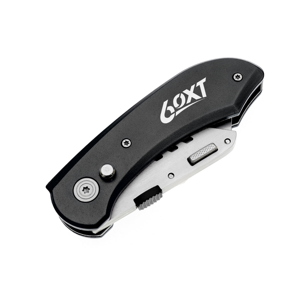 60XT Utility Knife Folding Safety Lock & Quick Change with 10 Extra SK5 Replacement Blade Lightweight Aluminum Handle & Pocket Clip Multi-Use Box Cutter Office Home Art Diy Great Gift Choice