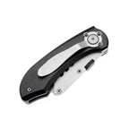 60XT Utility Knife Folding Safety Lock & Quick Change with 10 Extra SK5 Replacement Blade Lightweight Aluminum Handle & Pocket Clip Multi-Use Box Cutter Office Home Art Diy Great Gift Choice