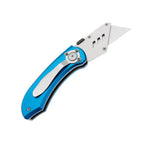 60XT Utility Knife Folding Safety Lock & Quick Change with 10 Extra SK5 Replacement Blade Lightweight Aluminum Handle & Pocket Clip Multi-Use Box Cutter Office Home Art Diy Great Gift Choice