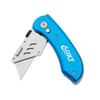 60XT Utility Knife Folding Safety Lock & Quick Change with 10 Extra SK5 Replacement Blade Lightweight Aluminum Handle & Pocket Clip Multi-Use Box Cutter Office Home Art Diy Great Gift Choice