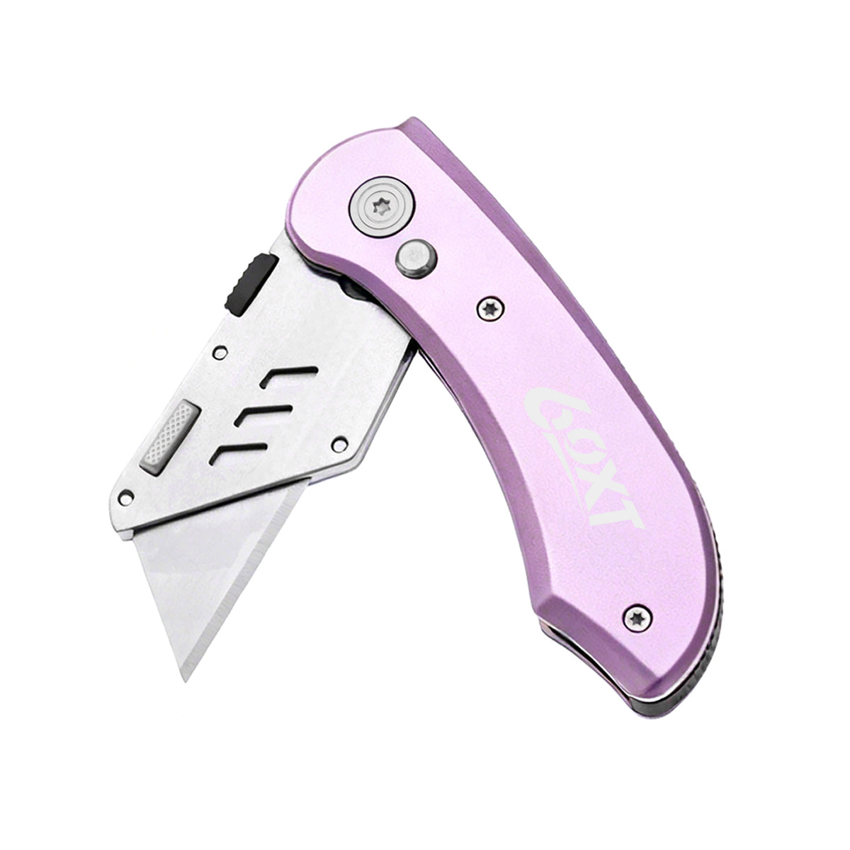 60XT Utility Knife Folding Safety Lock & Quick Change with 10 Extra SK5 Replacement Blade Lightweight Aluminum Handle & Pocket Clip Multi-Use Box Cutter Office Home Art Diy Great Gift Choice
