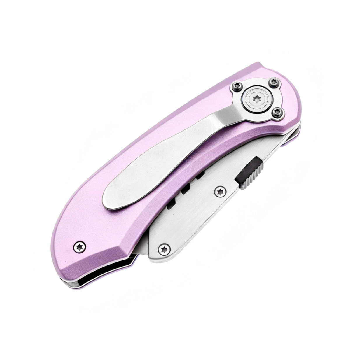 60XT Utility Knife Folding Safety Lock & Quick Change with 10 Extra SK5 Replacement Blade Lightweight Aluminum Handle & Pocket Clip Multi-Use Box Cutter Office Home Art Diy Great Gift Choice