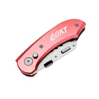 60XT Utility Knife Folding Safety Lock & Quick Change with 10 Extra SK5 Replacement Blade Lightweight Aluminum Handle & Pocket Clip Multi-Use Box Cutter Office Home Art Diy Great Gift Choice
