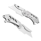 60XT Small Utility Knife, Mini Box Cutter with Bottle Opener, Compact Portable Light Weight Everyday Carry Extra SK5 Replacement blades Foldable Quick Change Pocket EDC Gear for Carton, Carboard