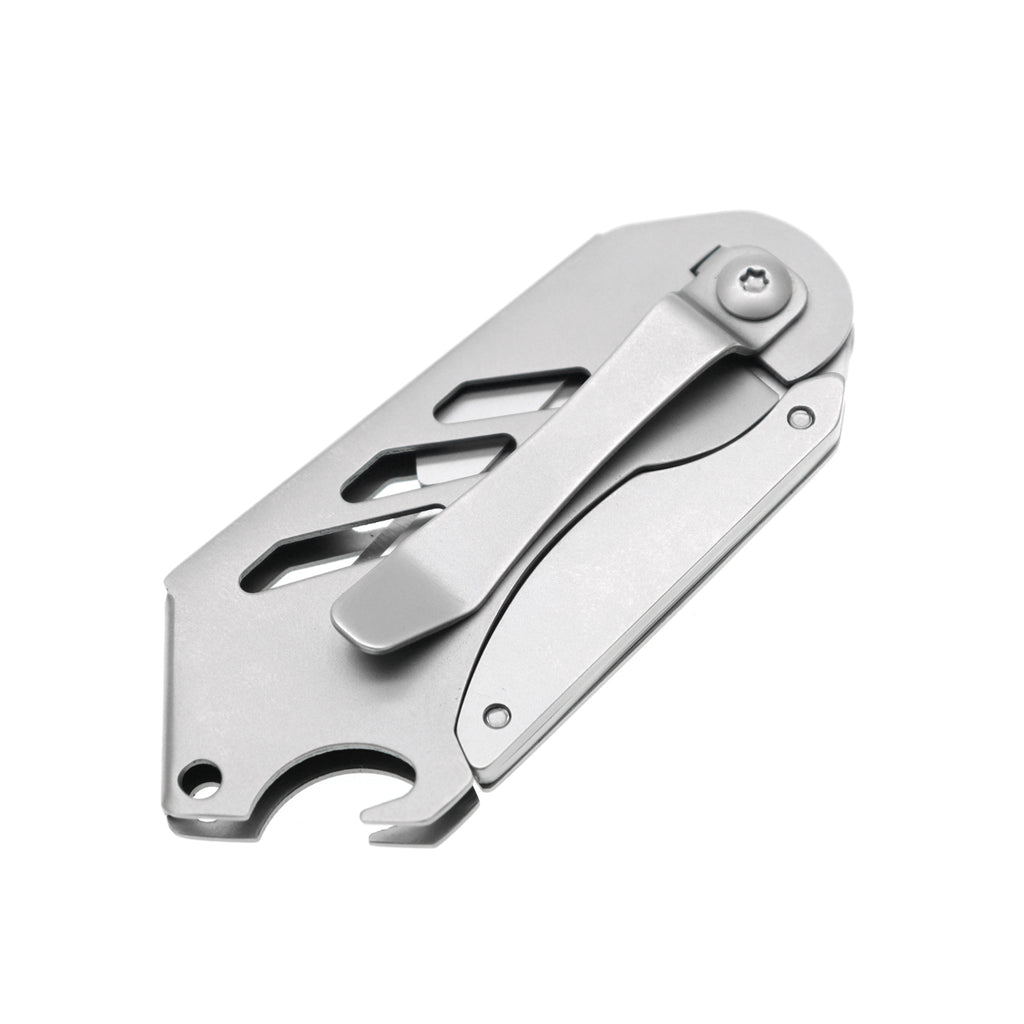 60XT Small Utility Knife, Mini Box Cutter with Bottle Opener, Compact Portable Light Weight Everyday Carry Extra SK5 Replacement blades Foldable Quick Change Pocket EDC Gear for Carton, Carboard
