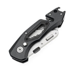 60XT Folding Box Cutter, Utility Knife with Bottle Opener EDC Gear Multi Function Hex Wrench ScrewDriver Safety Lock Quick Change 10PCS Extra SK5 Replacement Blade Multitool Men Father Best Gift Choice