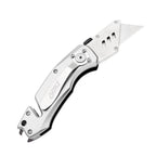 60XT Box Cutter Folding With Bottle Opener Utility Knife Wrench 5/6/7/8/9/10mm MultiFunction Tool Safety Lock Quick Change 10PCS Extra SK5 Replacement Blade Multools for Men Women Christmas Father Gift
