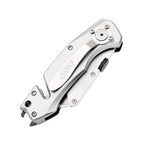 60XT Box Cutter Folding With Bottle Opener Utility Knife Wrench 5/6/7/8/9/10mm MultiFunction Tool Safety Lock Quick Change 10PCS Extra SK5 Replacement Blade Multools for Men Women Christmas Father Gift