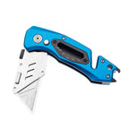 60XT Folding Utility Knife With Bottle Opener Hex Wrench Safety Lock Quick Change 10 Extra SK5 Replacement Blade Lightweight Aluminum Handle Pocket Clip Multitool Box Cutter Men Father Diy Gift Choice